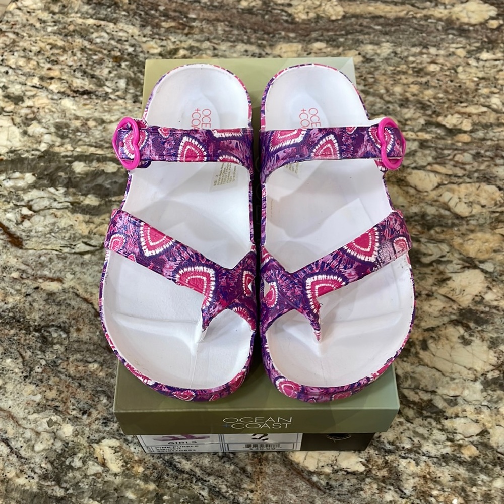 NWT Girls Ocean & Coast Toe Sandals
